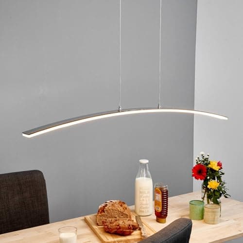 LED Suspension Lorian (Moderne) en Argent e. a. pour Salon & Salle à manger (à 216 lampes,), Suspension, lampe, plafonnier, suspension