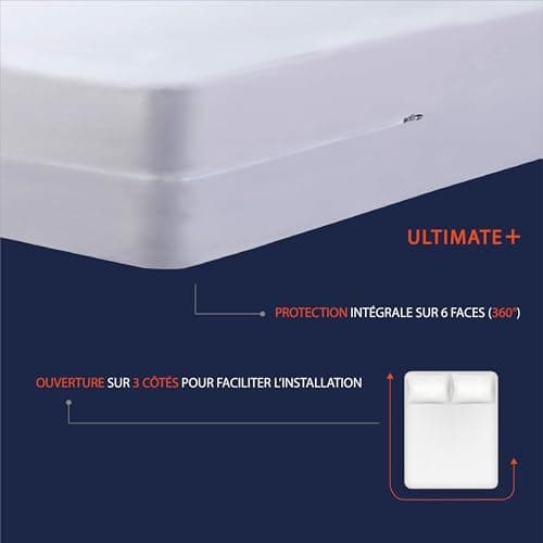 Twillie – Housse de Matelas Intégrale 105x190x20 cm Imperméable - Qualité Supérieure - Anti Punaise de lit – Oeko-TEX® Protège-Matelas Traitement AEGIS® Anti-acarien, bactérien – Alèse Fabriqué en EU