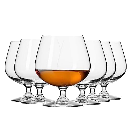 Krosno Brandy Cognac Snifter Verres | Ensemble de 6 | 480 ML | Collection de balance| Parfait pour la maison, les restaurants et les fêtes | Va au lave-vaisselle