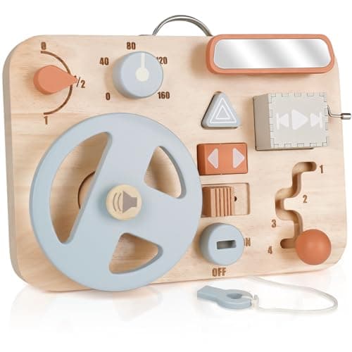 Vanplay Busy Board Montessori Parcours Motricité Bébé Planche Montessori Jouet Enfant Volant Enfant Jeux Educatif Enfant 2 3 4 Ans