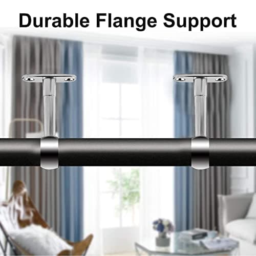 INCREWAY lot de 4 Tuyau de garde-robe réglable en acier inoxydable, diamètre 25 mm, support de levier de placard, support de tige, support de douille