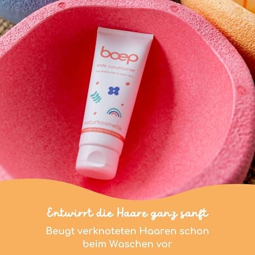 boep Après-shampoing pour enfants | Après-shampoing végétalien naturel pour enfants | Hydrate, démêle les cheveux et assure un meilleur peignage (100 ml)