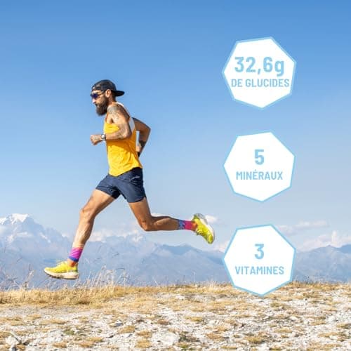 Nutripure | Boisson Énergétique Long Distance | Endurance, Récupération, Confort Digestif | Maltodextrine, Fructose, BCAA, Vitamines, Électrolytes | Goût Pomme | 40gr x 12