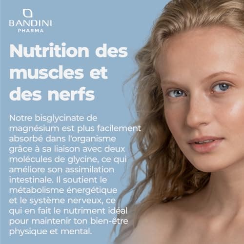 Bandini® Magnésium Bisglycinate + vitamines B1, B6, B12-180 gélules Vegan - Haute Teneur 350mg par jour – Glycinate de Magnésium en capsules - Combat la Fatigue et le Stress - Favorise le Sommeil