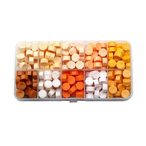 Joyeee Lot de 800 perles de cire, Sceaux de tampon pour embellir les enveloppes, les invitations de mariage, les lettres, les cartes de Thanksgiving, les idées cadeaux de Noël pour maman