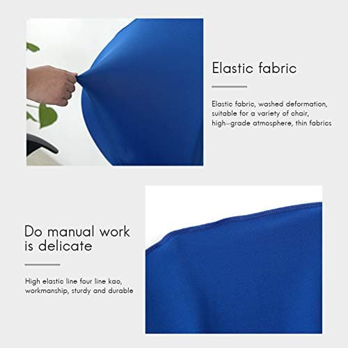 Koowaa Moderne Simplisme Style 2 Pcs Universel Ordinateur De Bureau Chaise Chaise Dossier Couverture De Protection Étirable Rotation Chaire de Rédaction Slipcover