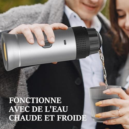 Machine a Cafe Capsule Portable, Cafetières à Capsules de Voyage Pour Camping, Cafetière Machine a Cafe Capsule auto-chauffante Pour USB-C, Machine à Expresso électrique Portable