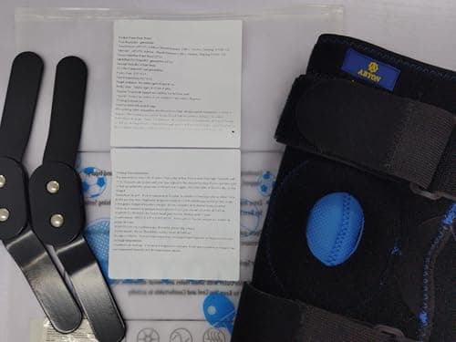 ABYON Genouillère Articulée pour Femmes/Hommes, les Douleurs Articulaires, Lésions Ligamentaires, les Déchirures du Ménisque, Tendinites, Soulagement de la Douleur au Genou (L)