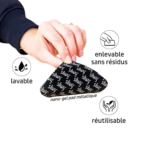 silwy® Gobelets magnétiques antidérapants et incassables de couleur The Classic, deux nano gel pads métalliques inclus (set de 2)