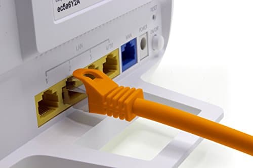 2,0 m - orange - lot de 5 câbles réseau CAT.7 câble patch SFTP PIMF LSZH câble Gigabit Lan 10Gb s câble brut cat7 avec connecteur RJ45 Cat6a compatible avec CAT5 CAT6 cat7 cat8