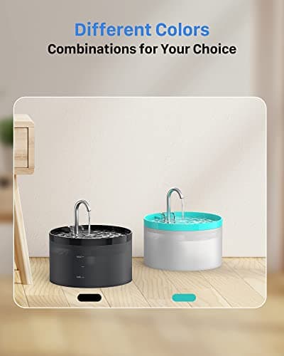 Fontaine a Eau Chat: Fontaine à Eau pour Chat - 2L Distributeur Eau Chat - Fontaine Eau Chat - Fontaine a Eau - Super Silencieuse - Convient à Plusieurs Animaux de Compagnie - Noir - GIOTOHUN