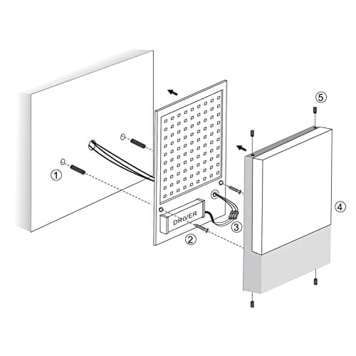 Klighten Lot de 2 24W Lampe Murale LED Interieur/Exterieur, Applique Murale Anthracite Modernes en Aluminium, Éclairage Mural pour Entrée Couloir Escaliers, Blanc Neutre 4500K, IP65, 1500Lumen