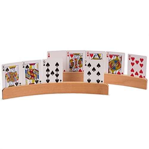 Yellow Mountain Imports Porte-Cartes en Bois Panorama - Ensemble de 4 organiseurs de Cartes