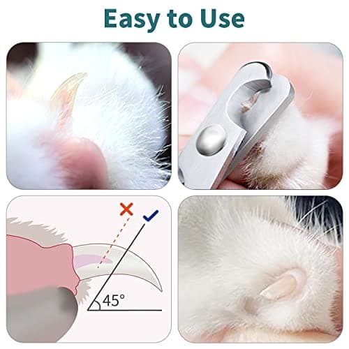 Coupe Griffes Chat Professionnels Facile d'utilisation Super Simple et Pratique à Utiliser,COUPE AVEC PRÉCISION, Très bon coupe griffes pour les chats,Simple à Utiliser pour un Novice