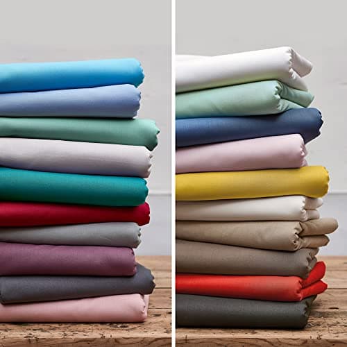 Linnea Drap Housse uni 140x190 cm 100% Coton Alto Blanc