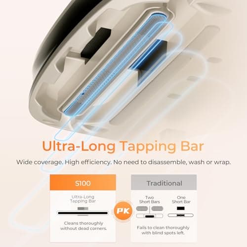 JIGOO S100 Aspirateur Matelas Anti Acariens avec Lumière UV, Punaise de Lit Élimine 99% des allergènes, capteur d'acariens, Affichage LED, Vibration, ultrasons, pour Allergiques, pour Matelas, Canapés
