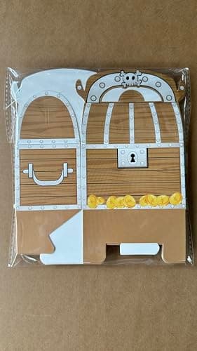 10 Pcs Pirate Fête Boîte Coffre Trésor Cadeau pour Pirate Fête D'anniversaire Des Enfants