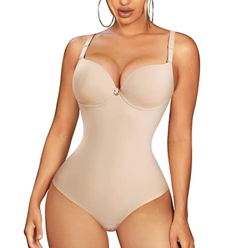 Bingrong Body Gainant Femme Amincissant Ventre Plat Invisible Gaine Body Sculptant Corset Minceur Lingerie Sculptantes Combinaison Body Shaper Shapewear Bodysuit