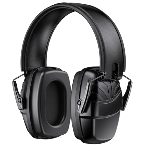 Link Dream Casque Anti Bruit Enfant Adulte - Casque Antibruit Enfant SNR 35dB - Protection Auditive de Travail, Confortable et réglable, pour l’Autisme, Travaux de voirie, Chantiers, Aéroports, Noir