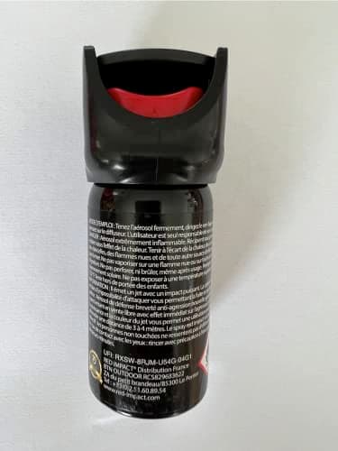 REDimpact Spray Anti Agression de Poche Gel 40 ML - Taille Standard - Format : Sac a Main Femme, Manteau Femme, Sacoche Homme, Veste, Sac a Dos