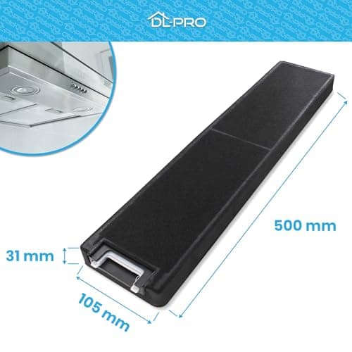 DL-pro Filtre à charbon actif pour hotte aspirante Miele 4114503 DKF4 Küppersbusch 501097 KFIP Zub.564