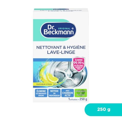 Dr. Beckmann Nettoyant & Hygiène Lave-Linge | Désinfecte et élimine durablement les mauvaises odeurs | 250g (lot de 1)