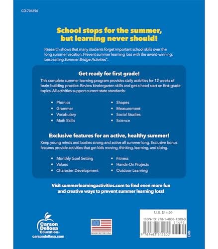 Summer Bridge Activities: Bridging Grades K to 1