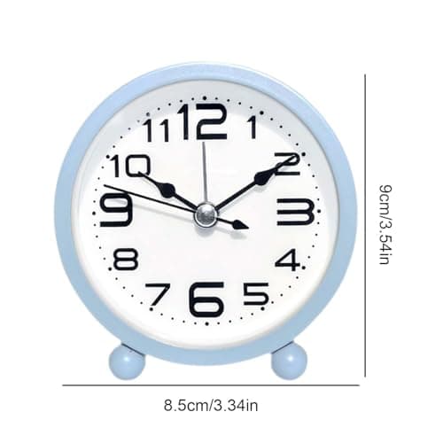Mimoqk Réveil, réveils pour Chambres | Horloge de Bureau,Petit réveil à Gros Chiffres à Piles sans Alarme de tic-tac Conception Simple pour Enfant Adulte