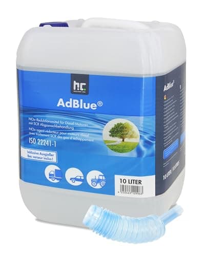 Höfer Chemie AdBlue 1 x 10L avec bec verseur - solution d'urée pour voitures diesel telles que BMW et VW - bidon avec bec verseur - réduit les oxydes d'azote toxiques