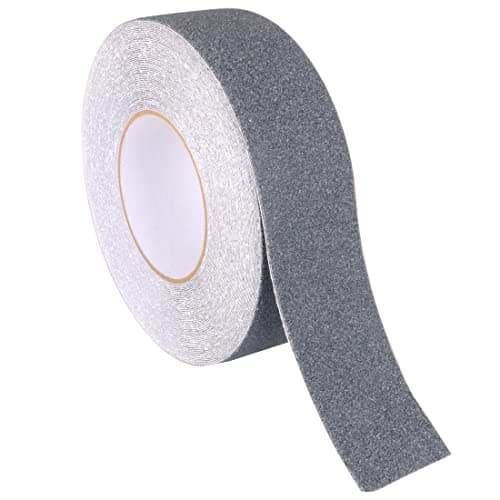 Gebildet 20m x 5cm Bande Antidérapante adhésive Forte Adhésif Ruban Autocollant Antidérapante pour Intérieur et Extérieur pour la Sécurité au Travail et la Maison, Bande Sécurité, Grise