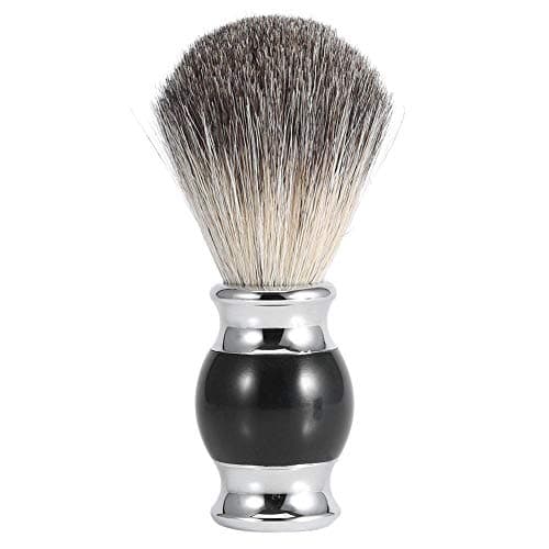 Kit de rasage professionnel pour hommes avec support de rasage pour barbe + brosse à cheveux en faux blaireau + kit bol en alliage de savon, soin de moustache, étui de transport pour homme