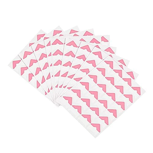 PATIKIL Photo Coins, 10 Feuilles/240 Pcs Auto-adhésif Bricolage Image avec Soutien Autocollant pour Journal Album Agenda Scrapbook, Rose