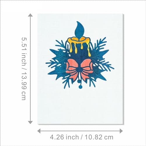 XMZZMX Matrices de découpe en métal pour la fabrication de cartes, gaufrage de papier, pochettes de rangement, fournitures de scrapbooking, motif de Noël