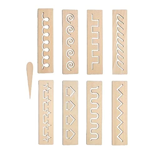 SM SunniMix Planche de traçage en Bois Compétences -écriture Enseignement précoce Apprentissage Pratiquer des Exercices pour l' à, Motifs géométriques