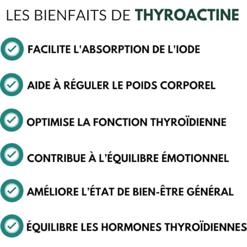 Thyroactine - | Bien-être thyroïdien | Soutien naturel de la fonction thyroïdienne | Énergie, métabolisme & équilibre hormonal | Nutrition•pro