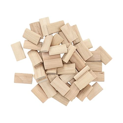 Lot De 50 Tenons Domino, 8 X 40 Mm En Bois De Hêtre Domino Tenon En Bois De Hêtre Tenons En Vrac Assortiment De Tenons Domino En Hêtre Bloc De Goujons D'insertion En Hêtre Pour le Travail du Bois