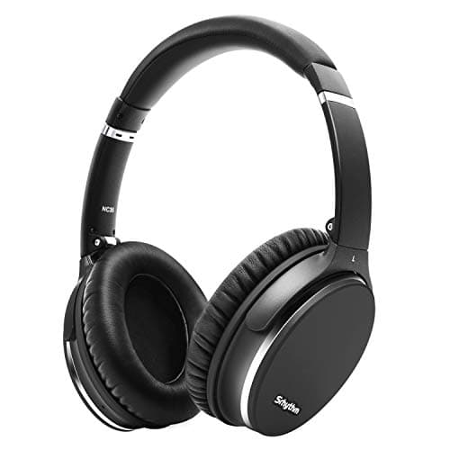 Srhythm NC35 Casque Bluetooth sans Fil V5.0 à Réduction de Bruit Active Léger et Pliable, Circum-auriculaire à Charge Rapide avec Microphone, Méga Basse, 50H de Jeu