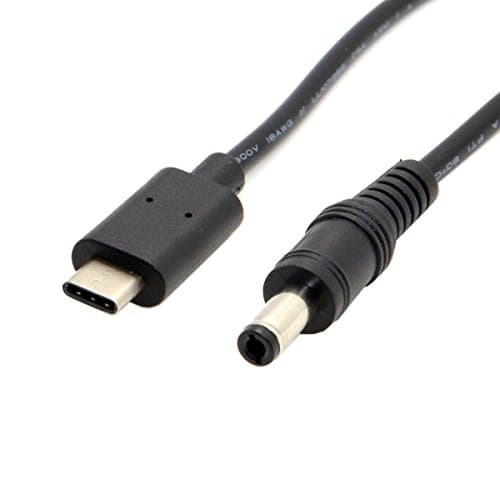 Cablecc Câble d'extension USB 3.1 type C USB-C vers DC 5,5 2,5 mm pour Air Pro 20 cm