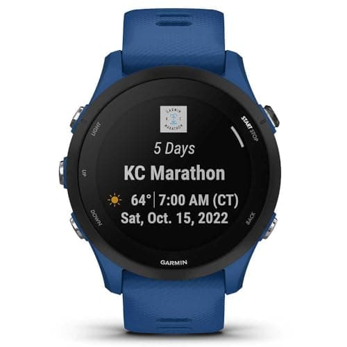 Garmin Forerunner 255 – GPS-Laufuhr mit individuellen Trainingsplänen, speziellen Lauffunktionen und detaillierter Trainingsanalyse. 1,1“ & 1,3" Farbdisplay, Akkulaufzeit bis zu 14 Tage