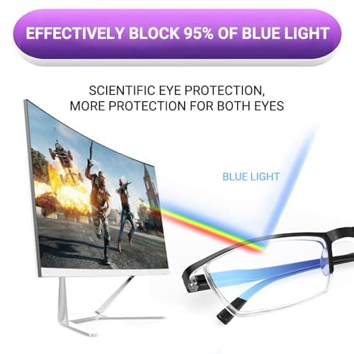 TERAISE 4PCS lunettes de lecture anti-lumière bleue, légères et confortables pour lunettes de lecture homme et femme, robustes lunette de lecture ordinateur, étui à lunettes inclus(1.75X)