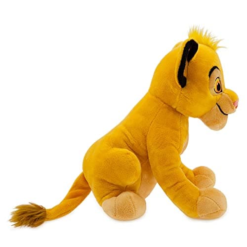 Disney Store Peluche Simba de Taille Moyenne, Le Roi Lion, 33 cm, Personnage câlin en Peluche, Petit Lion avec détails brodés et Toucher Doux