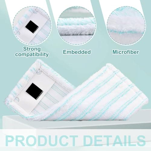 FYSL 2 Pièces Housses de Rechange en Microfibre, Serpillères de Rechange pour Leifheit Clean Twist M Micro Duo, Housse de Vadrouille pour Balai Nettoyante et Absorbante, pour Tous Les Sols