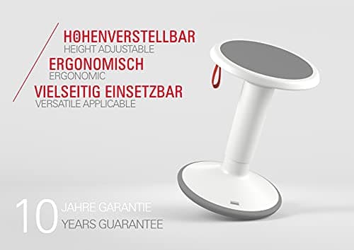 Interstuhl UPis1 - Tabouret Ergonomique à Effet Bascule - pour Un Dos Droit, Made in Germany avec Une Garantie de 10 Ans