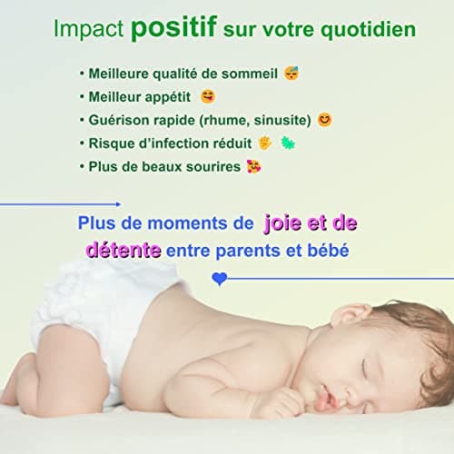 Kit complet de soin nasal - Seringue nasale bebe - mouche bebe - 3x seringues + 5x embouts en silicone + cure-nez + brosse de nettoyage - mouche bebe manuel - seringue mouche bebe - pipette nez bébé