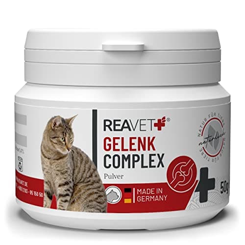 Poudre pour articulations ReaVET pour Chats I L'alternative aux comprimés pour articulations - très Bonne Acceptation - remède spécial pour Les articulations des Chats