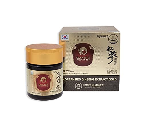Ginseng Rouge Coréen Extrait Gold 100g - Cure de 3 mois. La meilleure qualité de Ginseng Rouge Coréen - La plus forte concentration possible en Ginsénosides Rg1,Rb1,Rg3 > 13mg/g