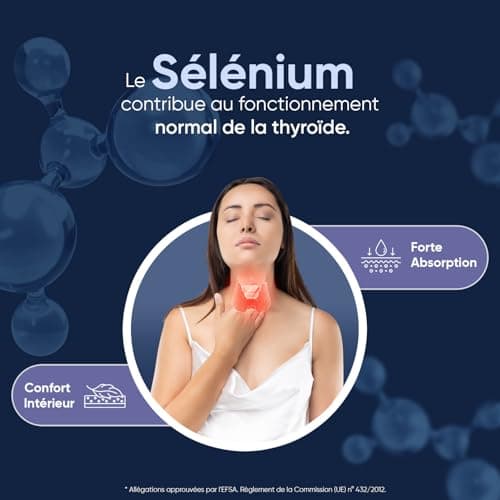 Selenium 200mcg (L Selenomethionine) 365 Comprimés Vegan (+1 An), 1 Comprimé Tous Les 2 Jours - Thyroïde, Cheveux, Ongles, Système Immunitaire, Antioxydant - Haute Absorption & Dosage Puissant