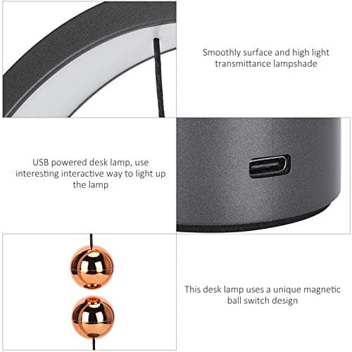 Hztyyier Lampe de Bureau LED pour ChambreMaison, Bureau, Balance Lamp Office Supplies, Touch Dimmer Balance Magnetic Lamps Lampe de Table LED24.8 * 14 * 5.5CM Office Supplies
