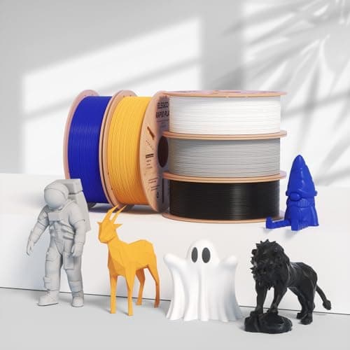 ELEGOO Rapid PLA Plus Filament 1.75mm Noir 1kg, Filament PLA+ pour Imprimante 3D pour Impression à Haute Vitesse 30-600 mm/s, Précision Dimensionnelle +/- 0.02 mm, Bobine de Carton de 1kg (2.2lbs)