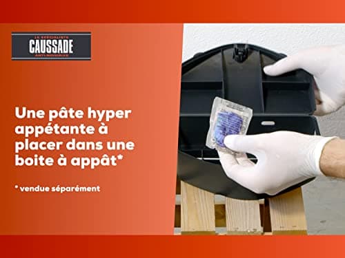 CAUSSADE Raticide Canadien - Forte Infestation - Appât Prêt à l'Emploi 40 Pieces CARPT400